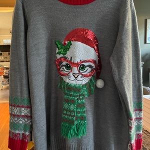 Christmas cat sweater